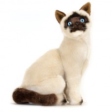 Siamese Plush Cat Sitting 30cm